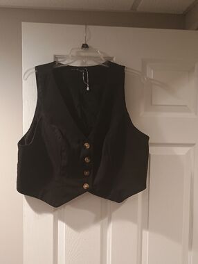 NWOT Tailored Black Women's Vest